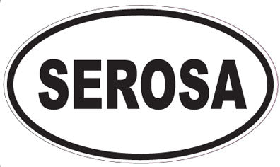 SEROSA - Oval Sticker