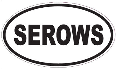 SEROWS - Oval Sticker