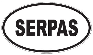 SERPAS - Oval Sticker