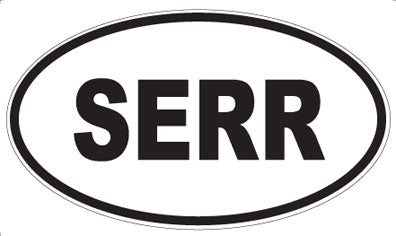 SERR - Oval Sticker