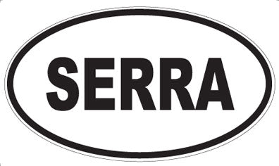 SERRA - Oval Sticker