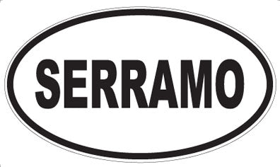 SERRAMO - Oval Sticker