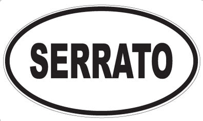 SERRATO - Oval Sticker