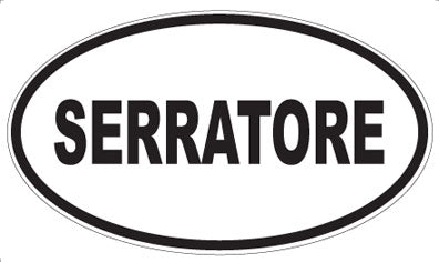 SERRATORE - Oval Magnet