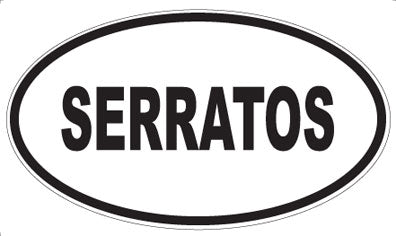SERRATOS - Oval Sticker