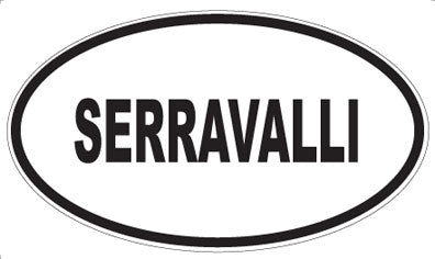 SERRAVALLI - Oval Sticker