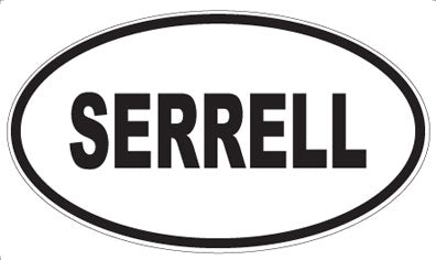 SERRELL - Oval Magnet