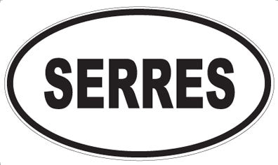 SERRES - Oval Sticker