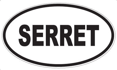 SERRET - Oval Magnet