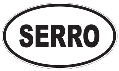 SERRO - Oval Sticker