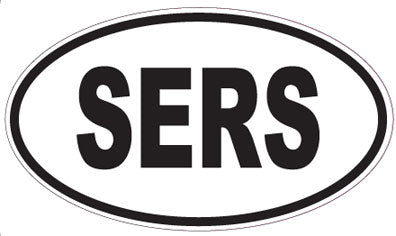 SERS - Oval Sticker