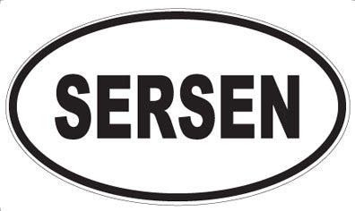 SERSEN - Oval Sticker