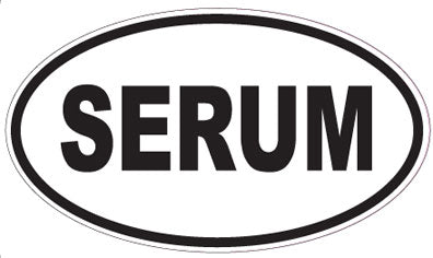 SERUM - Oval Sticker