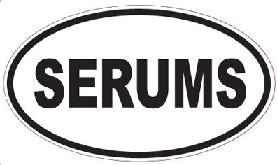SERUMS - Oval Sticker