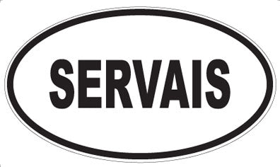 SERVAIS - Oval Magnet
