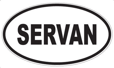 SERVAN - Oval Sticker