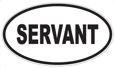 SERVANT - Oval Sticker