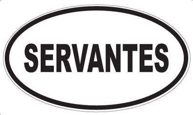 SERVANTES - Oval Sticker