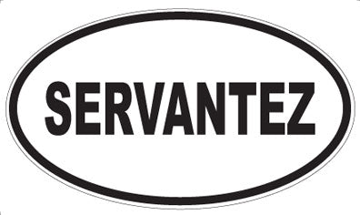 SERVANTEZ - Oval Magnet