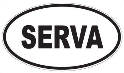 SERVA - Oval Magnet