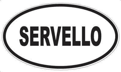 SERVELLO - Oval Sticker
