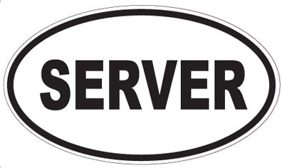 SERVER - Oval Sticker