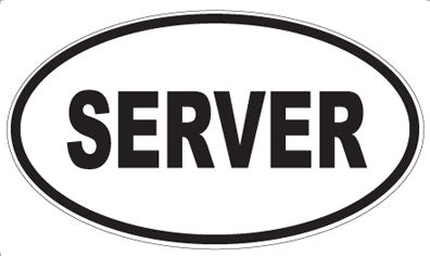 SERVER - Oval Magnet