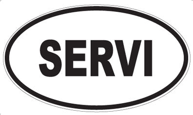 SERVI - Oval Sticker
