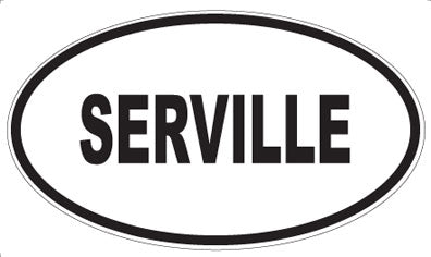 SERVILLE - Oval Sticker