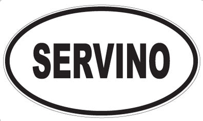 SERVINO - Oval Sticker