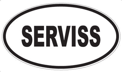 SERVISS - Oval Sticker
