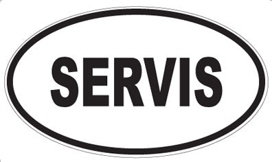 SERVIS - Oval Magnet