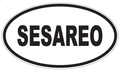 SESAREO - Oval Sticker