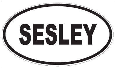 SESLEY - Oval Sticker