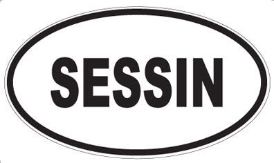 SESSIN - Oval Magnet
