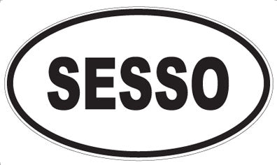 SESSO - Oval Sticker