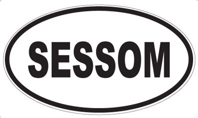 SESSOM - Oval Sticker