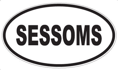 SESSOMS - Oval Magnet