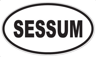 SESSUM - Oval Sticker
