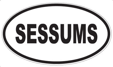 SESSUMS - Oval Magnet