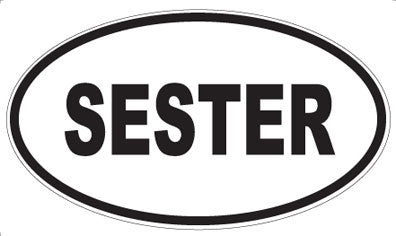 SESTER - Oval Magnet