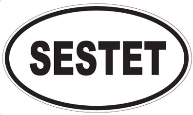 SESTET - Oval Sticker