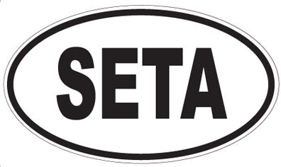 SETA - Oval Sticker