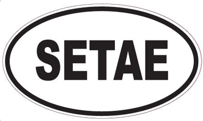 SETAE - Oval Sticker