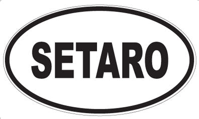 SETARO - Oval Sticker