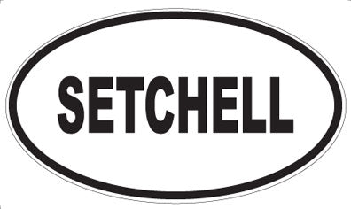 SETCHELL - Oval Sticker
