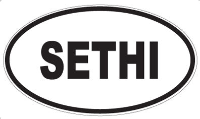 SETHI - Oval Magnet