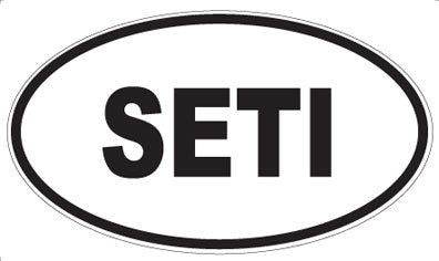 SETI - Oval Sticker