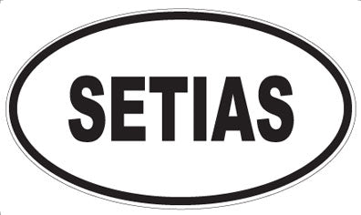 SETIAS - Oval Sticker