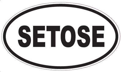 SETOSE - Oval Sticker